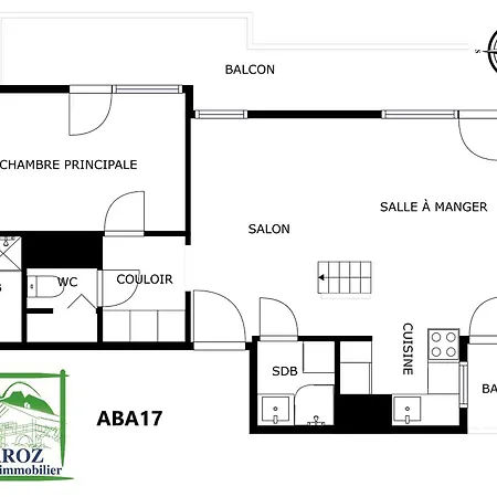 Aba17 - Duplex 6 Pers Proche Centre 公寓 *